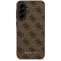 Guess 4G Metal Gold Logo - Etui do Samsung Galaxy A56 5G (brązowy)
