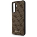 Guess 4G Metal Gold Logo - Etui do Samsung Galaxy A56 5G (brązowy)