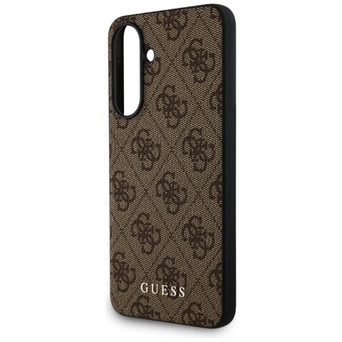 Guess 4G Metal Gold Logo - Etui do Samsung Galaxy A56 5G (brązowy)