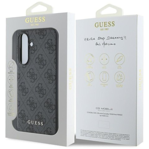 Guess 4G Metal Gold Logo - Etui do Samsung Galaxy A56 5G (czarny)