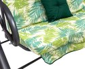 Huśtawka Ogrodowa Siedzisko Textylina 2x1 Wzór Liście Palmy