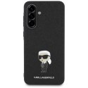 Karl Lagerfeld Fixed Glitter Ikonik Logo Metal Pin - Etui do Samsung Galaxy A36 5G (czarny)