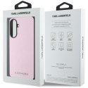 Karl Lagerfeld Saffiano Metal Logo - Etui do Samsung Galaxy A56 5G (różowy)