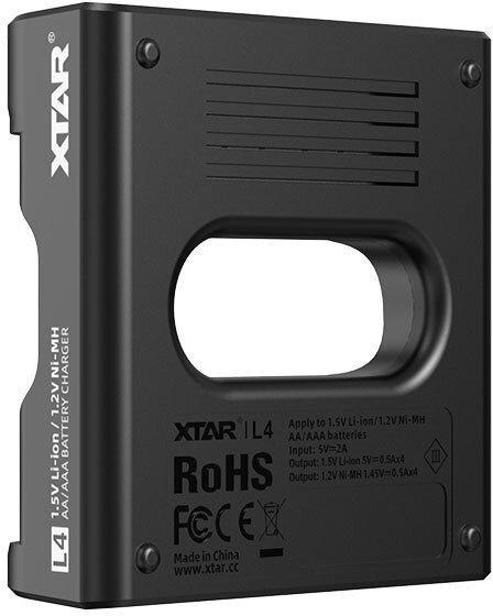 Ładowarka do akumulatorów R03 / AAA oraz R6 / AA Li-ion 1,5V / NiMH Xtar L4