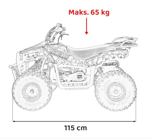 Pojazd Quad Spalinowy 49CC SIRIUS Czarny