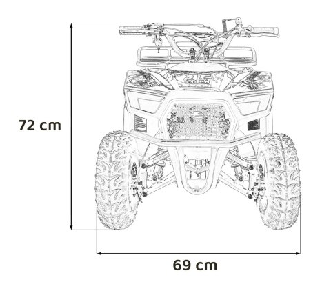 Pojazd Quad Spalinowy 49CC SIRIUS Niebieski