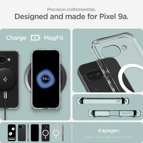 Spigen Ultra Hybrid Mag MagSafe - Etui do Google Pixel 9a (Biały)