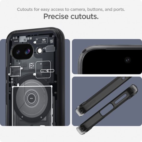 Spigen Ultra Hybrid Mag MagSafe - Etui do Google Pixel 9a (Zero One Black)