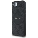 Guess 4G Circle Classic Logo MagSafe - Etui do iPhone 16e (czarny)