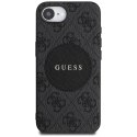Guess 4G Circle Classic Logo MagSafe - Etui do iPhone 16e (czarny)