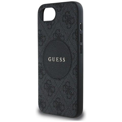 Guess 4G Circle Classic Logo MagSafe - Etui do iPhone 16e (czarny)