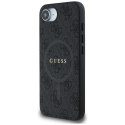 Guess 4G Ring Classic Logo MagSafe - Etui do iPhone 16e (czarny)