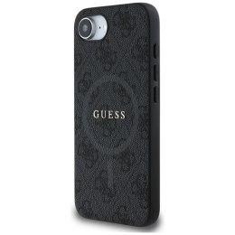 Guess 4G Ring Classic Logo MagSafe - Etui do iPhone 16e (czarny)