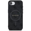 Guess 4G Ring Classic Logo MagSafe - Etui do iPhone 16e (czarny)