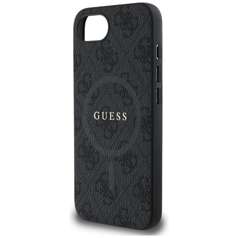Guess 4G Ring Classic Logo MagSafe - Etui do iPhone 16e (czarny)