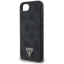 Guess 4G Ring Triangle Logo MagSafe - Etui do iPhone 16e (czarny)