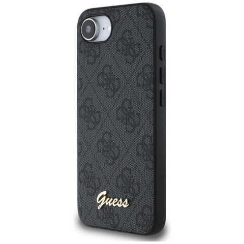 Guess 4G Script Logo MagSafe - Etui do iPhone 16e (czarny)