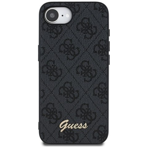 Guess 4G Script Logo MagSafe - Etui do iPhone 16e (czarny)