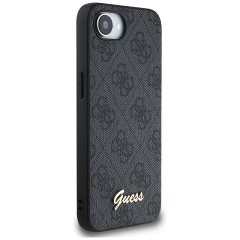 Guess 4G Script Logo MagSafe - Etui do iPhone 16e (czarny)