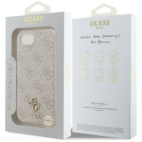Guess 4G Small 4G and Classic MagSafe - Etui do iPhone 16e (różowy)
