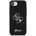 Guess Fixed Glitter Big 4G - Etui do iPhone 16e (czarny)