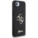 Guess Fixed Glitter Big 4G - Etui do iPhone 16e (czarny)