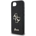 Guess Fixed Glitter Big 4G - Etui do iPhone 16e (czarny)