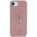 Guess Fixed Glitter Big 4G - Etui do iPhone 16e (różowy)