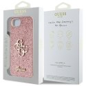 Guess Fixed Glitter Big 4G - Etui do iPhone 16e (różowy)