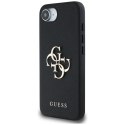 Guess Grained Big 4G Logo Small Classic Logo - Etui do iPhone 16e (czarny)