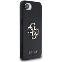 Guess Grained Big 4G Logo Small Classic Logo - Etui do iPhone 16e (czarny)