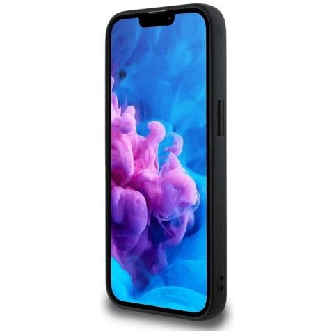 Guess Grained Big 4G Logo Small Classic Logo - Etui do iPhone 16e (czarny)