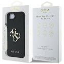 Guess Grained Big 4G Logo Small Classic Logo - Etui do iPhone 16e (czarny)