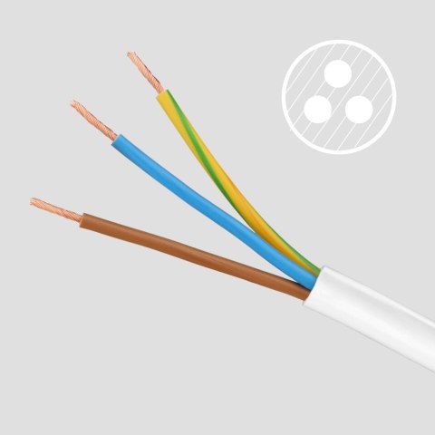 Przedłużacz sieciowy Rebel 4 gniazda z wyłącznikiem - 3m.