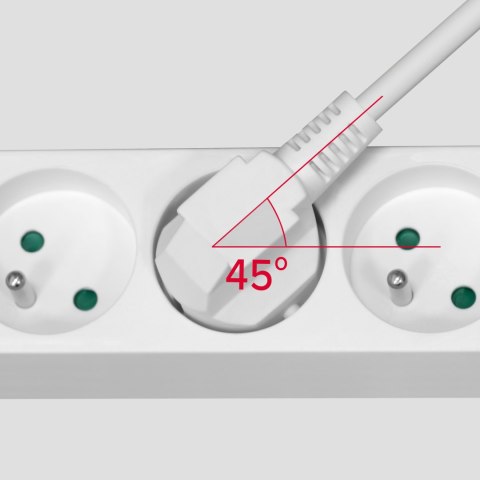 Przedłużacz sieciowy Rebel 4 gniazda z wyłącznikiem - 3m.