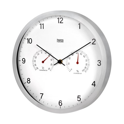 Zegar ścienny 30 cm z termometrem i hydrometrem