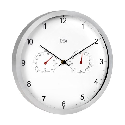 Zegar ścienny 30 cm z termometrem i hydrometrem