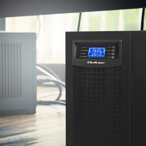 Qoltec Zasilacz awaryjny UPS On-line | Pure Sine Wave | 6kVA | 4.8kW | LCD | USB