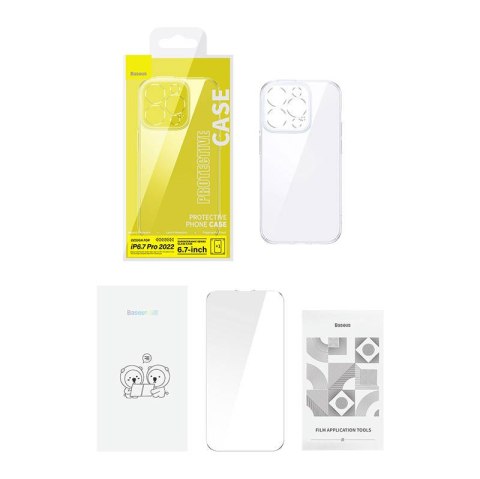 Zestaw ochronny BASEUS SuperCeramic do iPhone 14 Plus (przezroczysty)