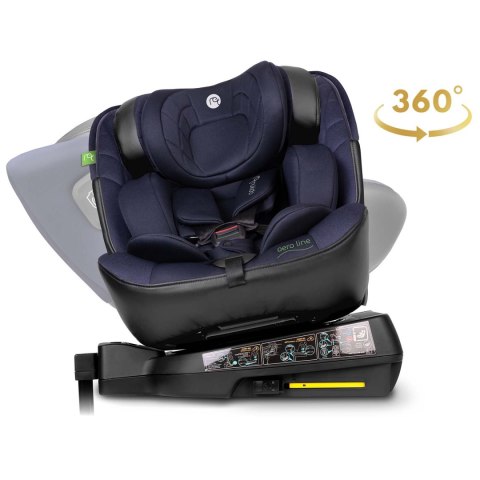 Fotelik samochodowy Nukido Aero Line czarno-granatowy 0-36 kg ISOFIX