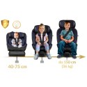 Fotelik samochodowy Nukido Aero Line czarno-granatowy 0-36 kg ISOFIX