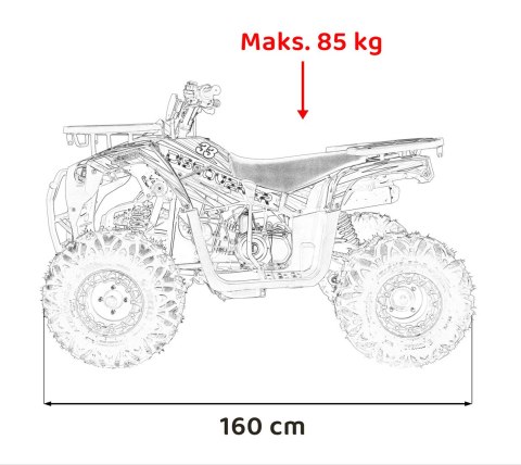 Pojazd Quad Spalinowy 125CC DISCOVERER Pomarańczowy