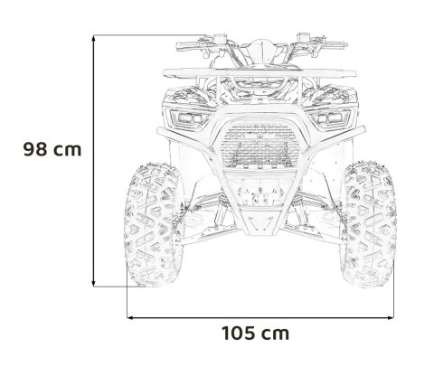 Pojazd Quad Spalinowy 125CC DISCOVERER Żółty