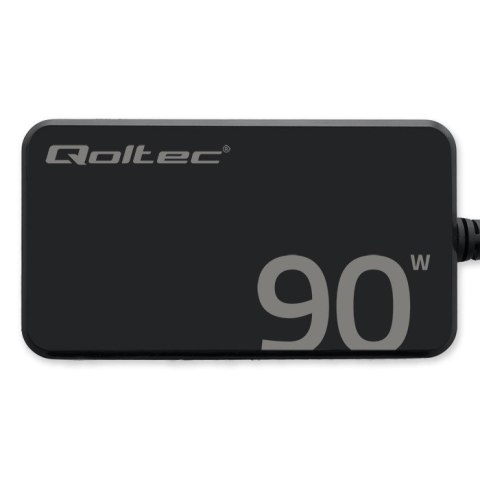 Qoltec Ładowarka sieciowa 90W GaN Super Fast SLIM | PD | 5-20V | 4.5A | USB-C 3.1 | Laptop | MacBook | Smartfon | + kabel