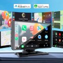 Stacja multimedialna 7" Android Auto Apple Carplay z kamerą cofania Kruger&Matz