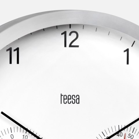 Zegar ścienny 30 cm z termometrem i hydrometrem