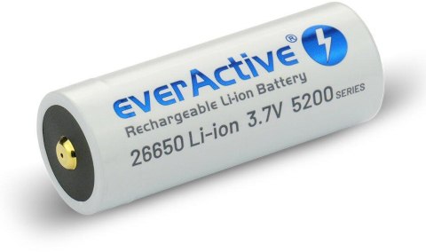 Akumulator 26650 Li-Ion 3,7V everActive 5200mAh micro USB (1 szt.) z zabezpieczeniem