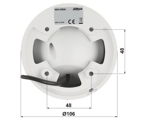 KAMERA AHD, HD-CVI, HD-TVI, CVBS HAC-HDW1239T-A-LED-0280B-S3 Full-Color - 1080p 2.8 mm DAHUA