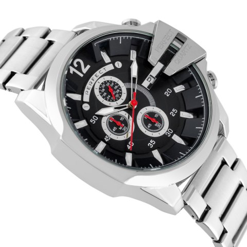 ZEGAREK MĘSKI PERFECT M513CH-03 - CHRONOGRAF (zp387c) + BOX