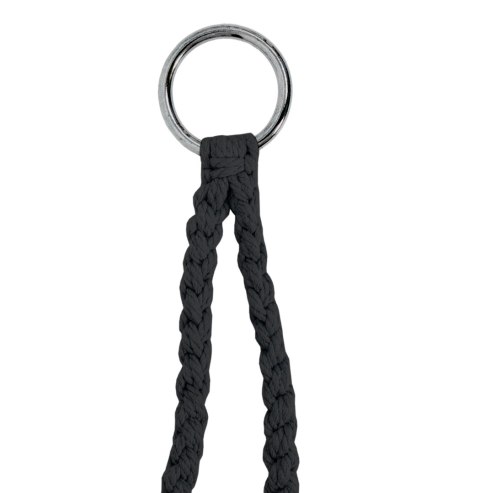 Fotel wiszący Bocianie gniazdo LAGOS czarny z poduszkami